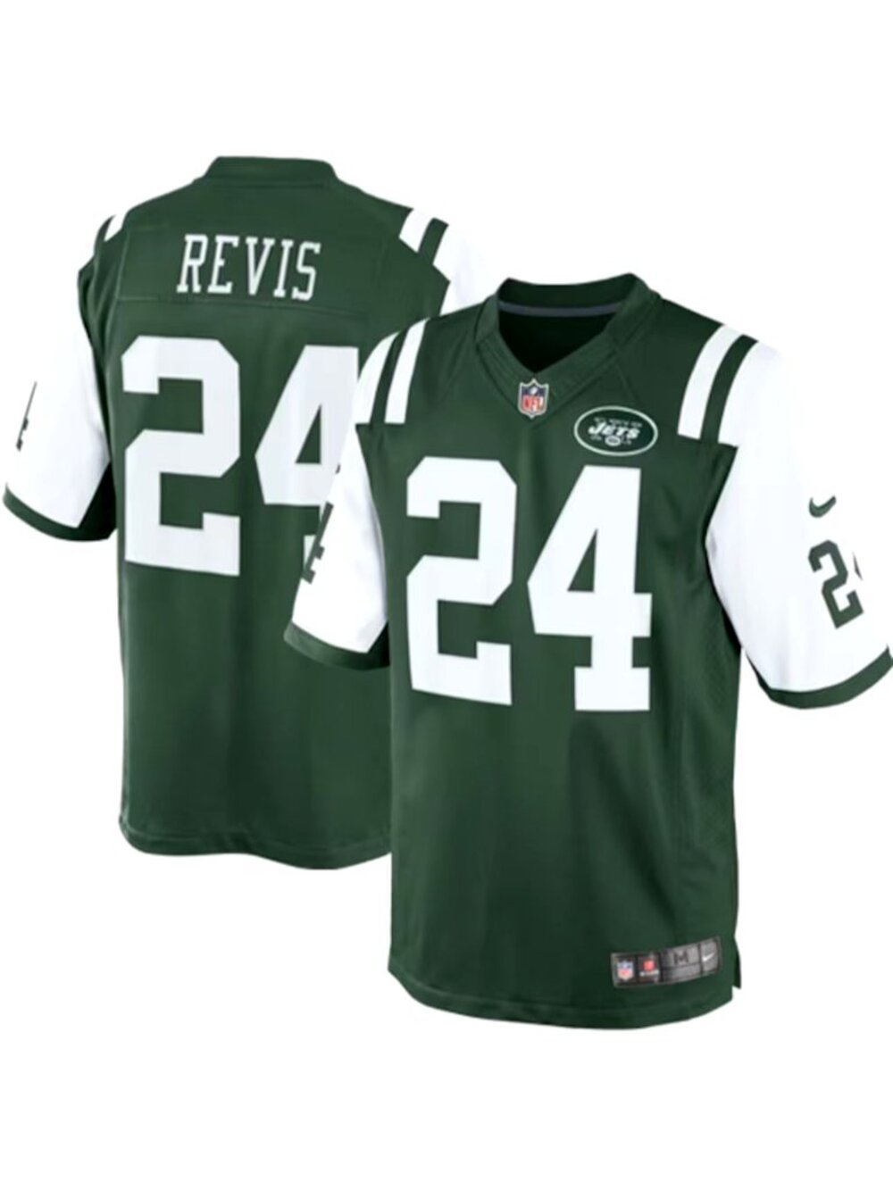 Men's Nike New York Jets Darrelle Revis #24 Team Color Limited Jersey-Size: 2X